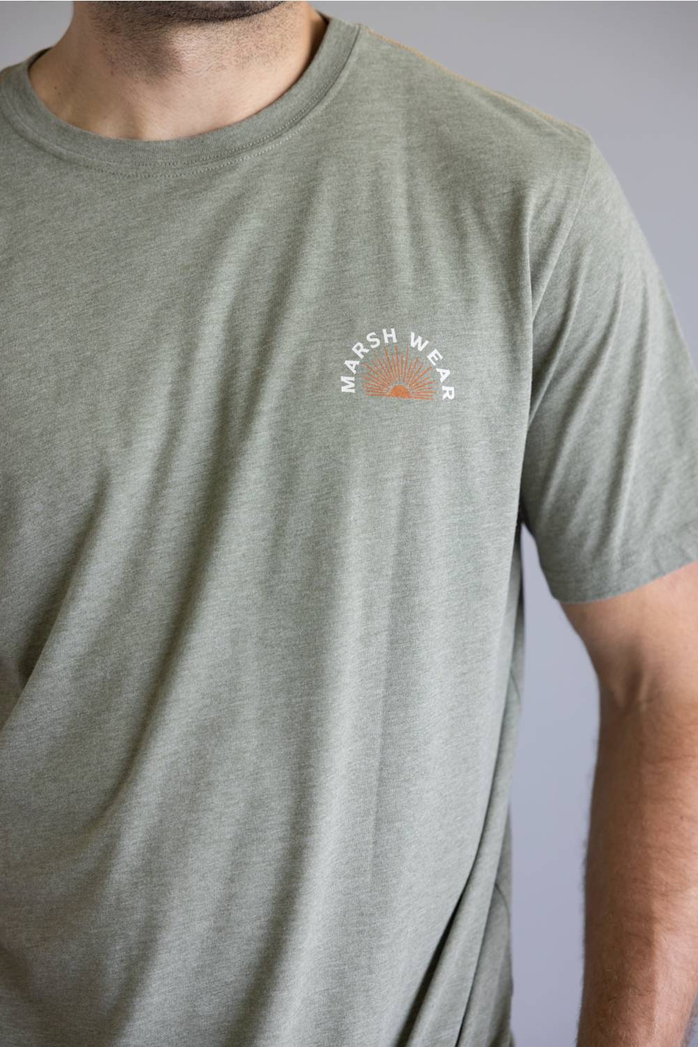 Marsh Wear Sunup T-Shirt for Men in Fossil Heather