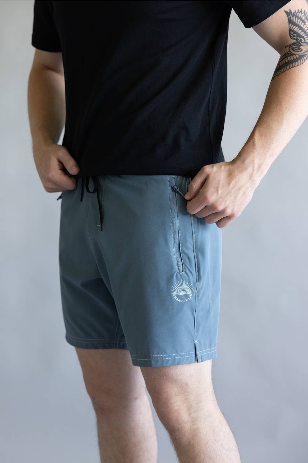 Marsh Wear TideLock 7.5” Boardshorts for Men in Goblin Blue