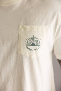 Marsh Wear Tidelock T-Shirt for Men in Antique White