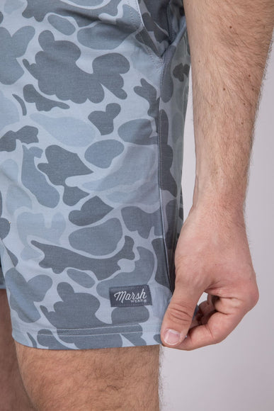 Marsh Wear Fulton Volley 8” Shorts for Men in Grey Mallard Camo