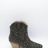 Matisse Harlow Rhinestone Cowboy Booties for Women in Smoke Black