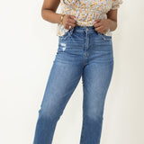 Mica High Rise Straight Crop Jeans for Women