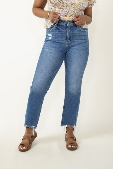 Mica High Rise Straight Crop Jeans for Women