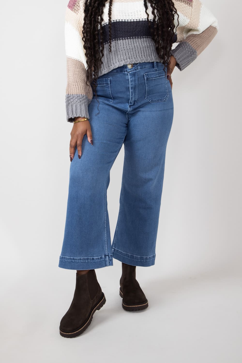 Mica Denim Mica Jeans High Rise Wide Leg Soft Trouser Jeans for Women at Glik s 29