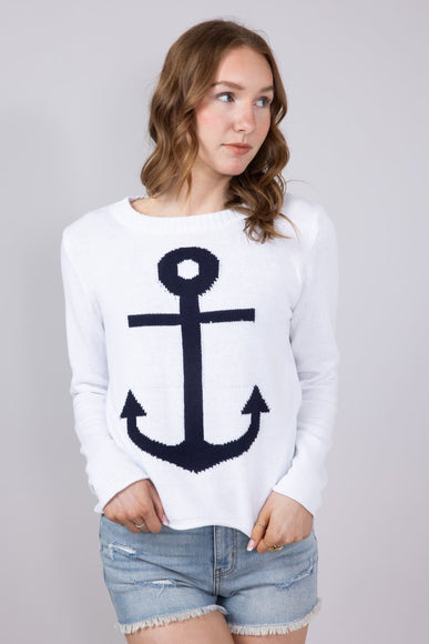 Miracle Anchor Lightweight Sweater for Women in Ivory