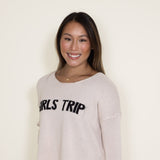 Miracle Clothing Girls Trip Sweater for Women in Beige