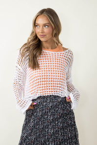 Miracle Crochet Sweater for Women in White