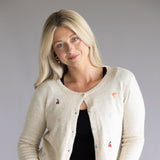 Miracle Embroidered Details Cardigan for Women in Cream