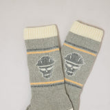 Ariat Heritage Merino Wool Blend Crew Work Socks in Green