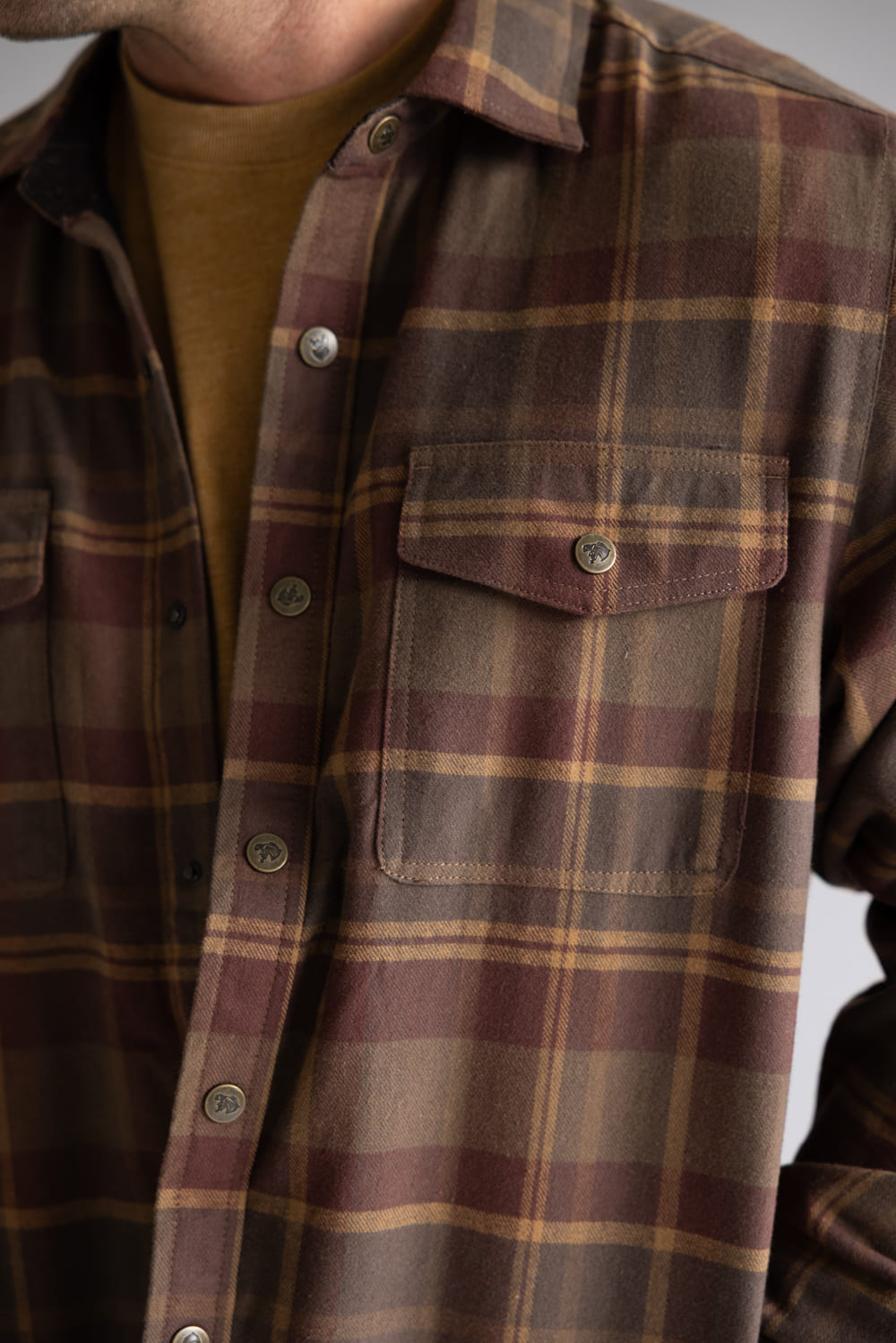 North River Lined Shirt Jacket for Men in Brown | NRM8073