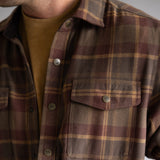North River Lined Shirt Jacket for Men in Brown