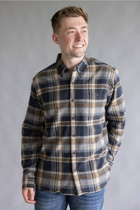 North River Brushed Cotton Shirt for Men in Barn | NRM6500-BARN