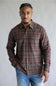 North River Brushed Cotton Shirt for Men in Brown | NRM6500-BROWNSTONE