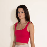 NikiBiki Chevron Ribbed Brami for Women in Red