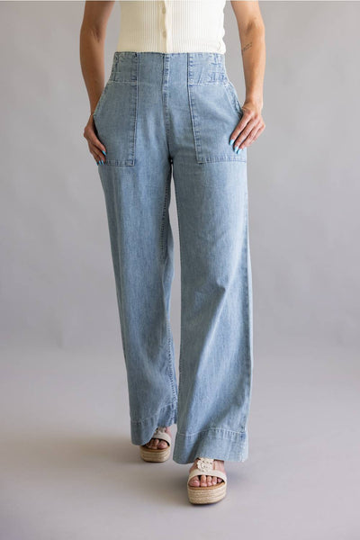 Free People We The Free Breezy Denim Pull-On Jeans for Women