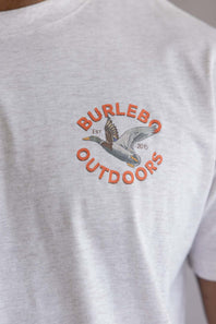 Burlebo Old School Duck Hunt T-Shirt for Men in Oatmeal