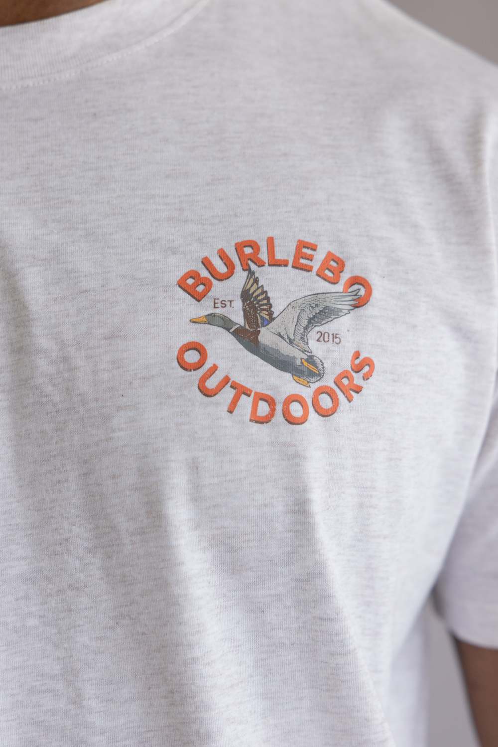 Burlebo Old School Duck Hunt T-Shirt for Men in Oatmeal