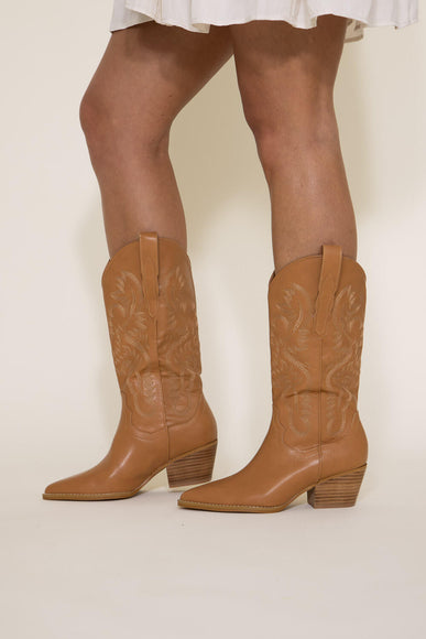 Oasis Society Amaya Cowboy Boots For Women in Camel