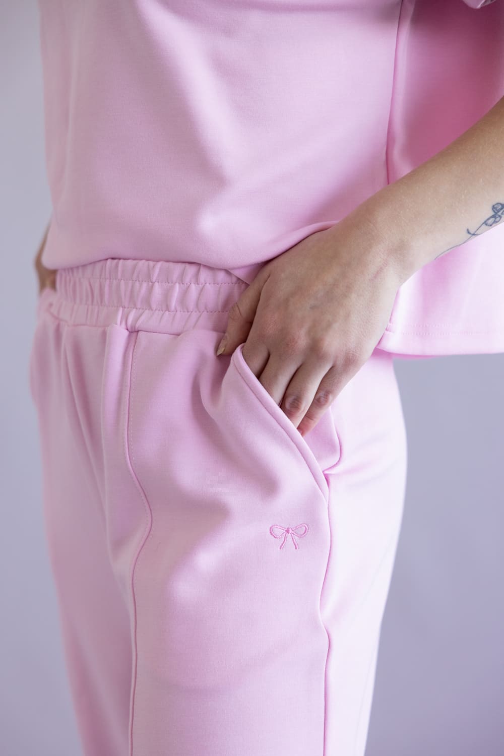 Simply Southern Pintuck Lounge Pants for Women in Blush