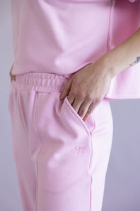 Simply Southern Pintuck Lounge Pants for Women in Blush