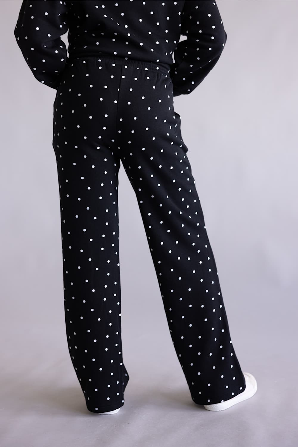Reflex Jeans Polka Dot Print Straight Leg Pant
