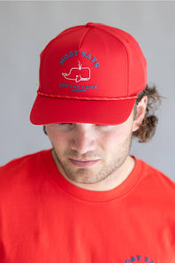 Party Pants Moby Says Snapback Hat for Men in Red