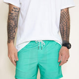 Party Pants Solid Sport Shorts for Men in Teal 