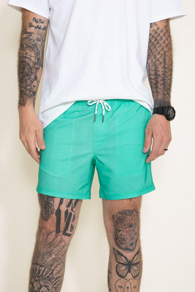 Party Pants Solid Sport Shorts for Men in Teal 