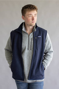 Patagonia Men’s Better Sweater Fleece Vest in New Navy | 25882-NENA