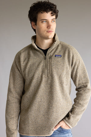 Patagonia Men's Better Sweater Quarter Zip in Seabird Grey | 25523