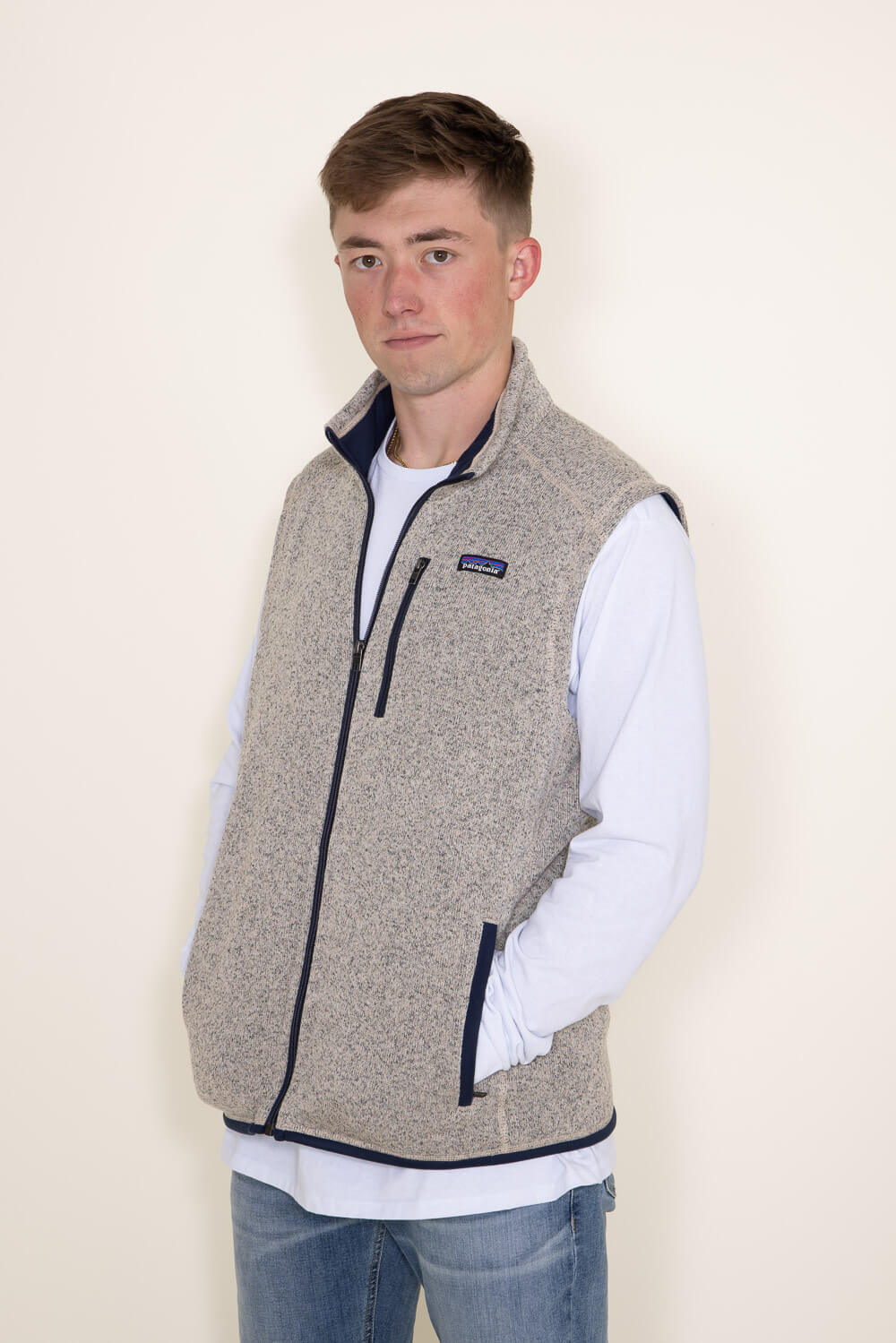 Patagonia Men's Better Sweater Fleece Vest in Tan 25882-ORTN TAN