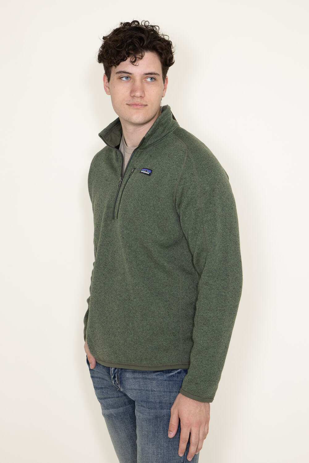 Patagonia Men's Better Sweater 1/4-Zip in Green