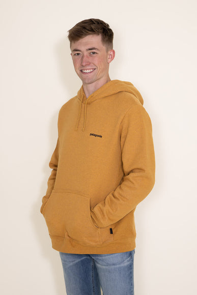 Patagonia Men’s Boardshort Logo Uprisal Hoodie in Mango Yellow 