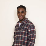 Patagonia Men's Cotton in Conversion Fjord Flannel Shirt in Grey/Black