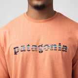 Patagonia Men’s Long Sleeve ’73 Logo Responsibili-Tee T-Shirt in Redtail Rust