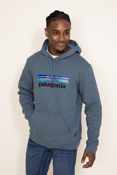 Patagonia Men’s P-6 Logo Uprisal Hoodie in Green Blue