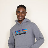 Patagonia Men’s P-6 Logo Uprisal Hoodie in Grey