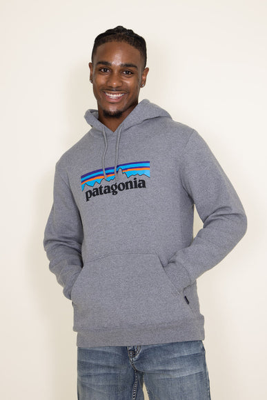Patagonia Men’s P-6 Logo Uprisal Hoodie in Grey