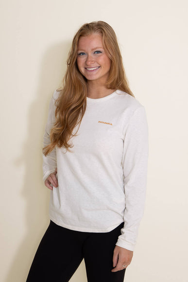 Patagonia Women’s Long Sleeve How To Slide Responsibili-Tee in White