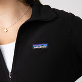 Patagonia Women’s Micro D Quarter Zip Pullover in Black