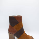 Pierre Dumas Cammy Patch Booties for Women in Whiskey