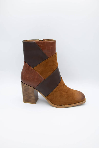 Pierre Dumas Cammy Patch Booties for Women in Whiskey
