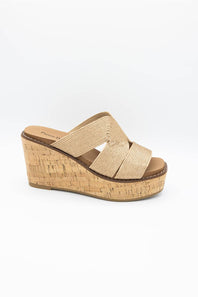 Pierre Dumas Flynn Wedges for Women in Rose Gold