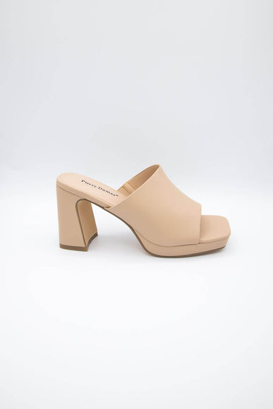 Pierre Dumas Lois Platform Heels for Women in Nude