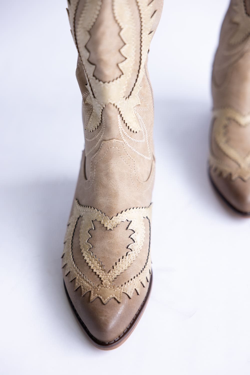 Pierre Dumas Whitney Western Tall Boots for Women in Taupe