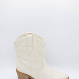 Pierre Dumas Wilder Cowboy Booties for Women in Cream