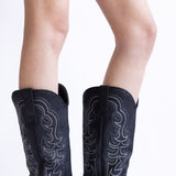 Pierre Dumas Dixie Western Tall Boots for Women in Black