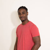 Basic Crewneck T-Shirt for Men in Red