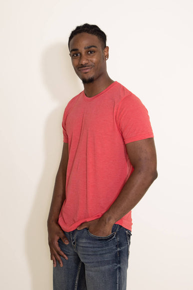 Basic Crewneck T-Shirt for Men in Red
