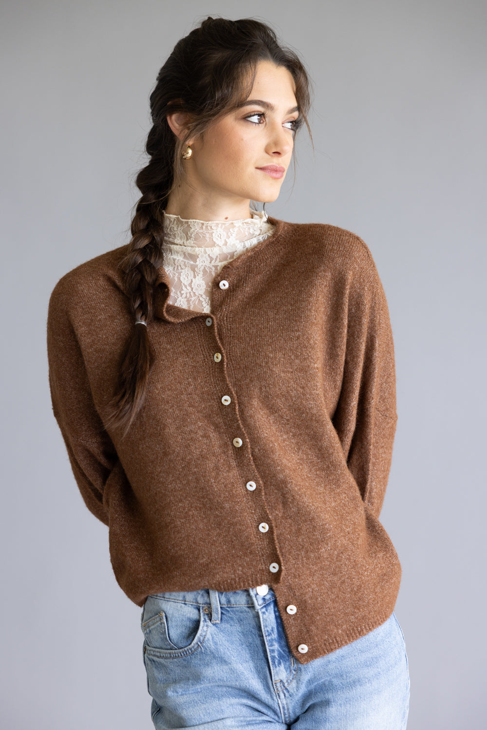 Things Between Piper Cardigan for Women in Brown